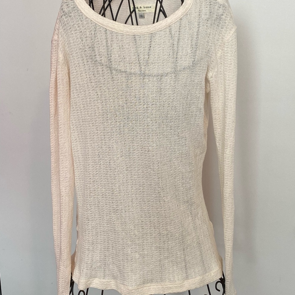 Rag & bone cream knit sweater